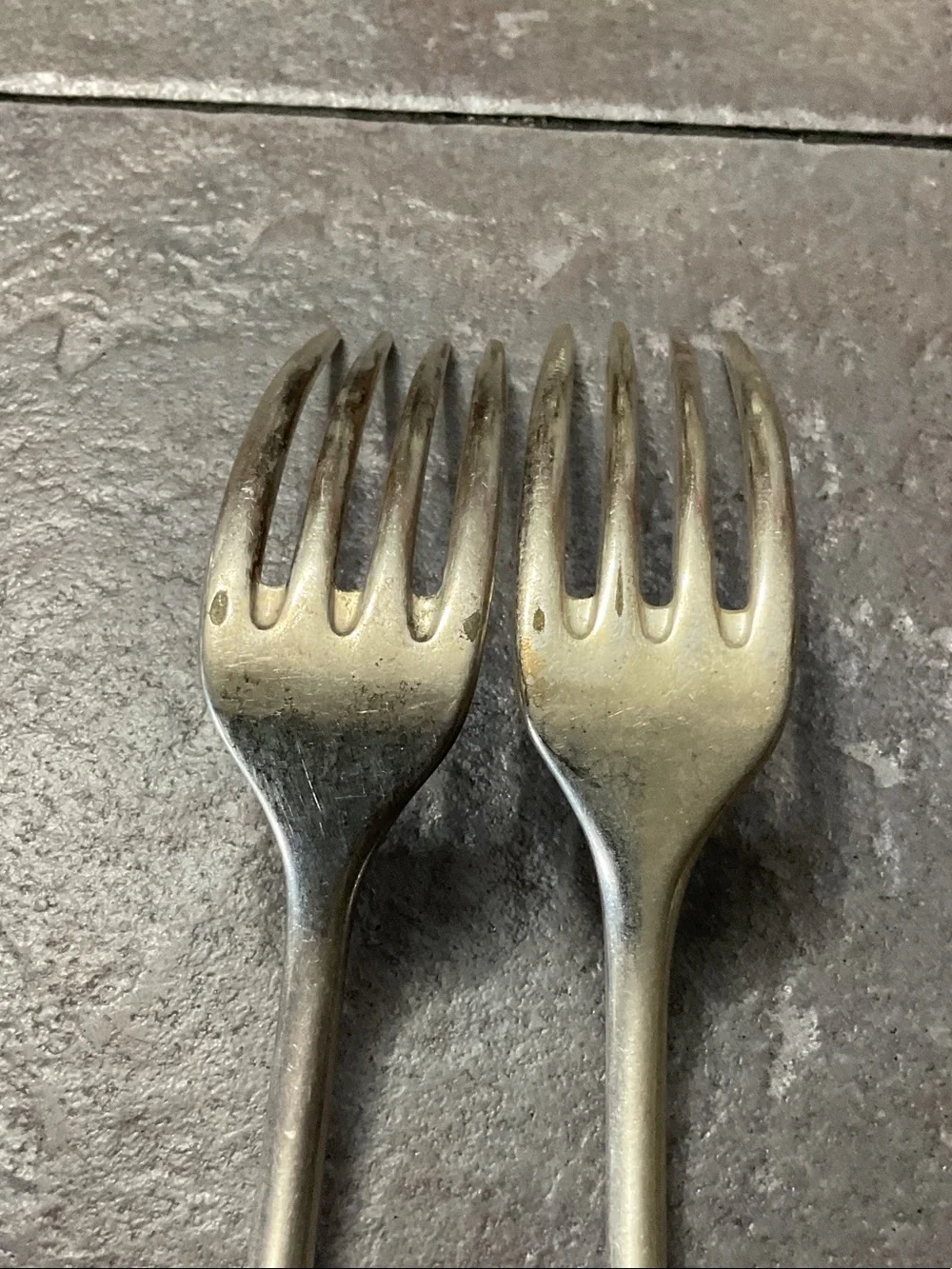 Vintage Silver Tone Dinner Forks - Set of 2